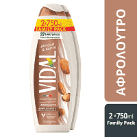 Vidal Shower Gel Almond & Carite 2x750ml