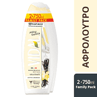 Vidal Shower Gel Milky Vanilla 2x750ml