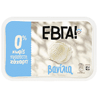 Έβγα Παγωτό Βανίλια 0% 1000ml 500gr