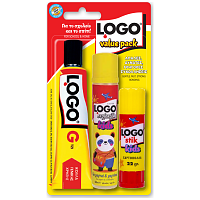 Logo Value Pack Stik 22gr & Glue Pen 50cc & G38C