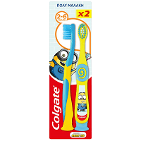 Colgate Οδοντόβουρτσα Παιδική 2-6 Ετών Διπλή Συσκευασία 27gr