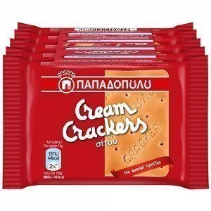 Παπαδοπούλου Cream Crackers Σίτου Fresh Packs 5x43gr