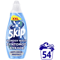 Skip Απορρυπαντικό Πλυντηρίου Ρούχων Υγρό Anti Odor Prot. Wonder 54Μεζ