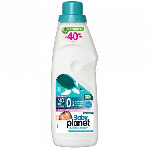 Planet Baby Απορρυπαντικό Πλυντηρίου Ρούχων Υγρό 20μεζ 1160ml -40%
