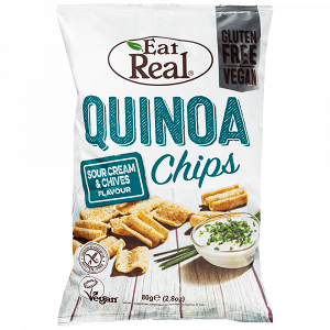 Eat Real Quinoa Τσιπς Sour Cream 80gr
