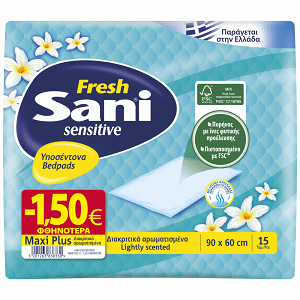 Sani Fresh Υποσέντονα Maxi Plus 90x60 15τεμ -1,50€