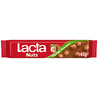 Lacta Σοκολάτα Γάλακτος Με Ολόκληρο Φουντούκι 45gr