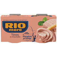 Rio Mare Τόνος Αλιευμένος Με Καλάμι 2x160gr