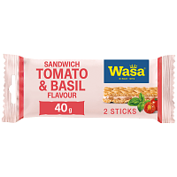 Wasa Φρυγανιές Σίτου Με Γέμιση Τυρί Τομάτα & Βασιλικό 40gr