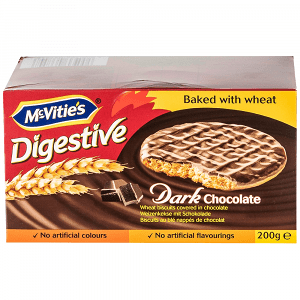 McVities Μπισκότα Digestive Dark Choco 200gr