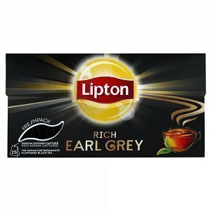 Lipton Μαύρο Τσάι Earl Grey 25 Φακελάκια