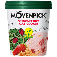 Movenpick Vegan Strawberry Oat Cookie Παγωτό 480ml (381gr)