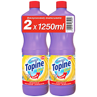 Topine Ultra Gel Χλώριο Άρωμα Λεβάντα 1250ml 2τεμ