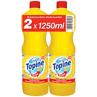 Topine Ultra Gel Χλώριο Άρωμα Λεμόνι 1250ml 2τεμ