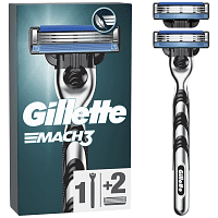Gillette Mach3 Ξυριστική Mηχανή + 2 Ανταλλακτικά