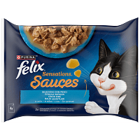 Felix Sensation Sauces Σολωμός & Σαρδέλα (4x85gr)