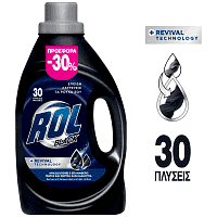 Rol Υγρό Πλυντηρίου Ρούχων Black 30μεζ 1,476ml -30%