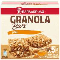 Παπαδοπούλου Granola Bars Μέλι 5x210gr