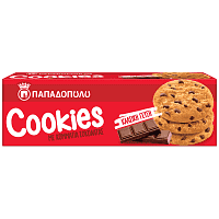Παπαδοπούλου Μπισκότα Cookies Με Κομμάτια Σοκολάτας 180gr