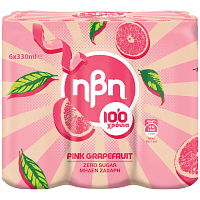 Ηβη Pink Grapefruit Xωρίς Ζάχαρη 6x330ml