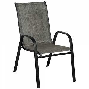 Καρέκλα Μεταλλική Textile Μαύρο Σκελετό Mix Μαύρο 55x72x93cm