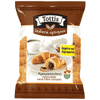 Tottis Εκλεκτή Αρτοποιΐα Κρουασανάκια Με Κακάο 300gr