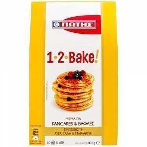 1,2 Bake Μίγμα Pancakes & Βάφλες 300gr