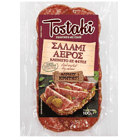 Tostaki Σαλάμι Αέρος Καπνιστό Φέτες 100gr