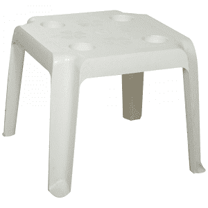 Τραπεζάκι Πλαστικό Λευκό 45x45cm
