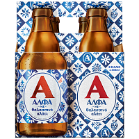 Αλφα Retro Μπίρα Θαλασσινό Αλάτι Φιάλη 4x330ml