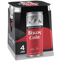 Βίκος Cola Zero 4x330ml