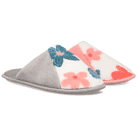 Vieri Γυναικεία Παντόφλα Βελουτέ Λουλούδια