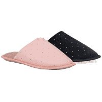 Vieri Γυναικεία Παντόφλα Bελουτέ Στρας Χρωματιστή