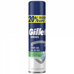 Gillette Series Sensitive Gel Ξυρίσματος 200ml (+20% Επιπλέον Προιόν)