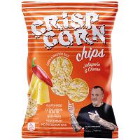 Crisp Corn Chips Καλαμπογκοφρέτα Χαλαπένιο Τυρί 60gr