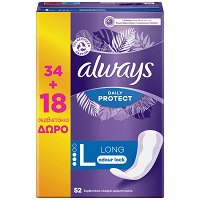 Always Dailies Extra Protect Large Σερβιετάκια 34+18τεμ