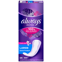 Always Dailies Extra Protect Large Fresh Σερβιετάκια 24τεμ