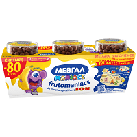 Μεβγάλ Frutomaniacs Μπανάνα - Σοκολάτα 140gr 3τεμ -0,80€
