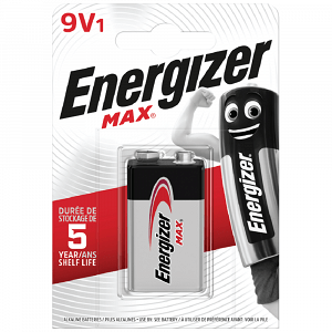 Energizer Max Αλκαλική Μπαταρία Πλακέ 9V