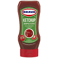 Βrava Κέτσαπ Χωρίς Προσθήκη Ζάχαρης Τop Down 400gr