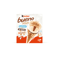 Kinder Bueno White Cone Παγωτό 4x62gr 360ml
