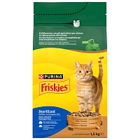 Friskies Ξηρά Τροφή Στειρωμένες Γάτες Γαλοπούλα Λαχανικά 1,5kg