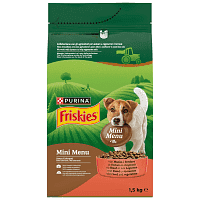 Friskies Ξηρά Τροφή Mini Menu Βοδινό 1,5kg