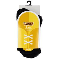 Βic Ανδρική Sock Spot Black & Grey 3 Ζεύγη Νο 43-46