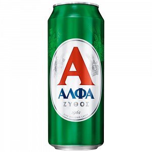 Άλφα Μπύρα Lager Κουτί 500ml