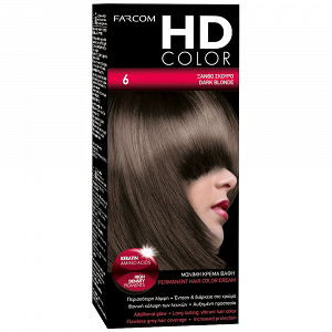 HD Color Σετ Βαφής Μαλλιών Ν6 Ξανθό Σκούρο