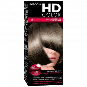 HD Color Σετ Βαφής Μαλλιών Ν.8.1 Ανοικτό Σαντρέ