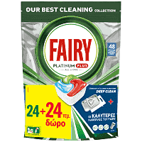 Fairy Platinum Plus Ταμπλέτες Πλ. Πιάτων 24+24