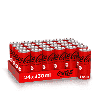 Coca Cola Zero Κουτί 24x330ml