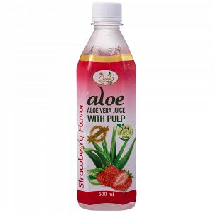 Aloe Vera Queen's Χυμός Με Γεύση Φράουλα 500ml
